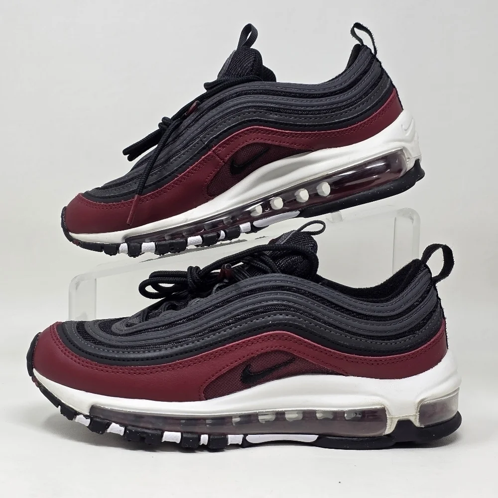 Nike Air Max 97 Team Red Antracite Black Shoes 921522-600 Size 4Y/Women's 5.5